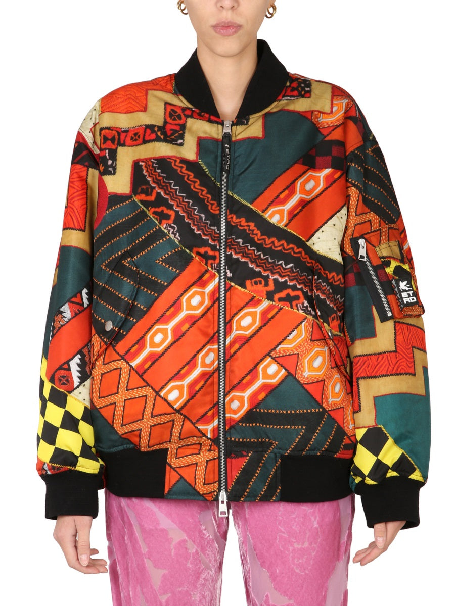 ETRO Patchwork Bomber Jacket - FW22 Collection