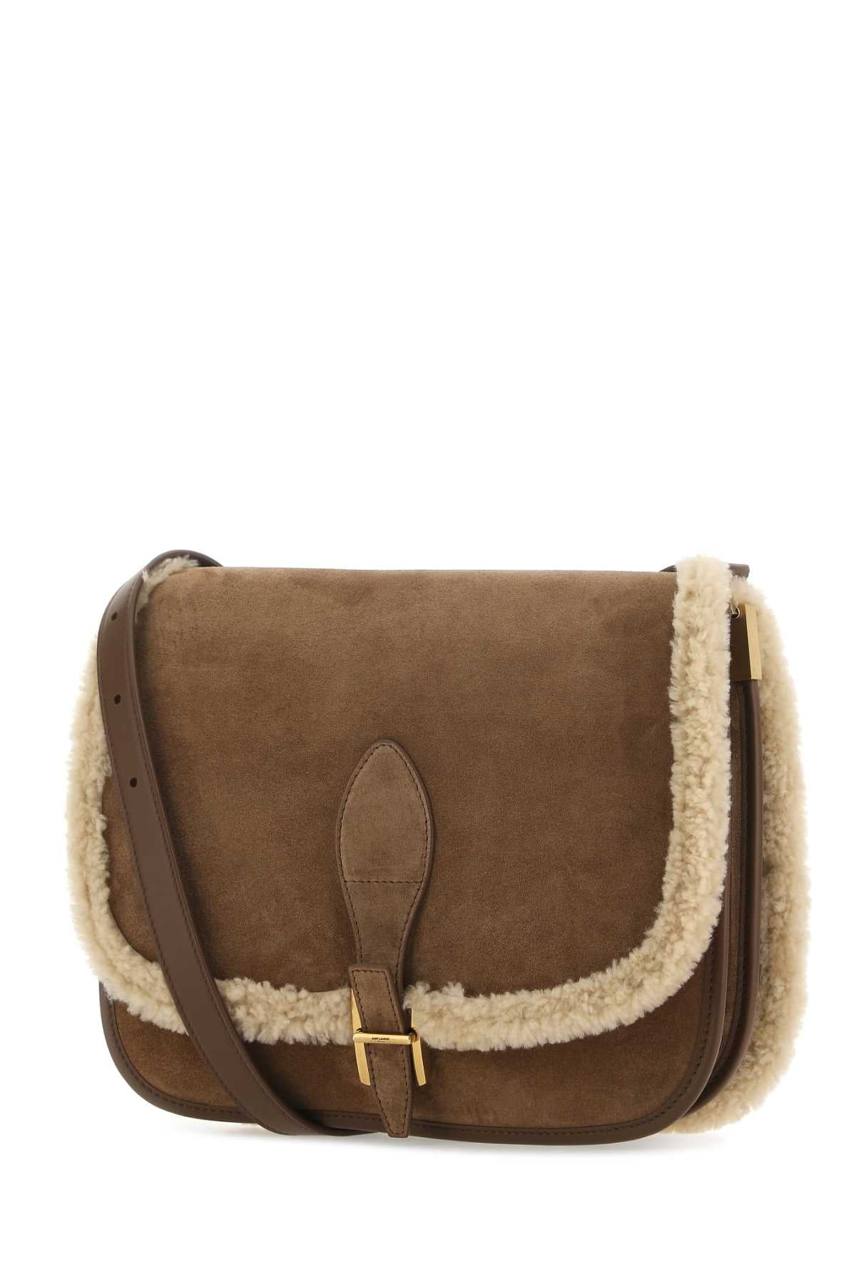 SAINT LAURENT Mini Suede Crossbody Handbag