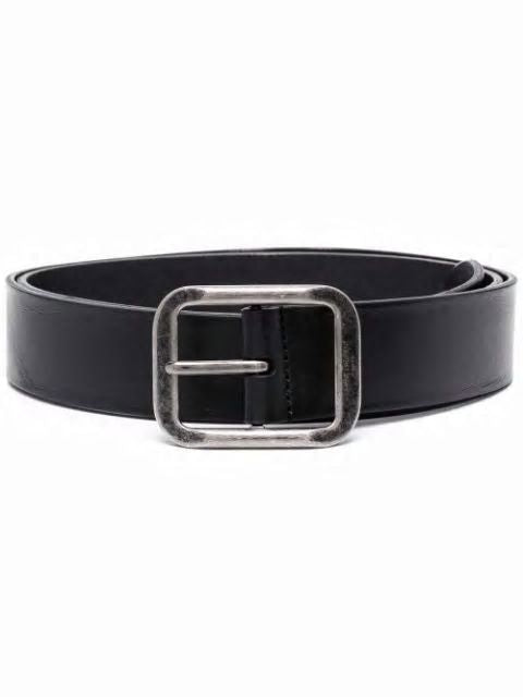 SAINT LAURENT Aged Calfskin Belt for Men - FW23 Collection