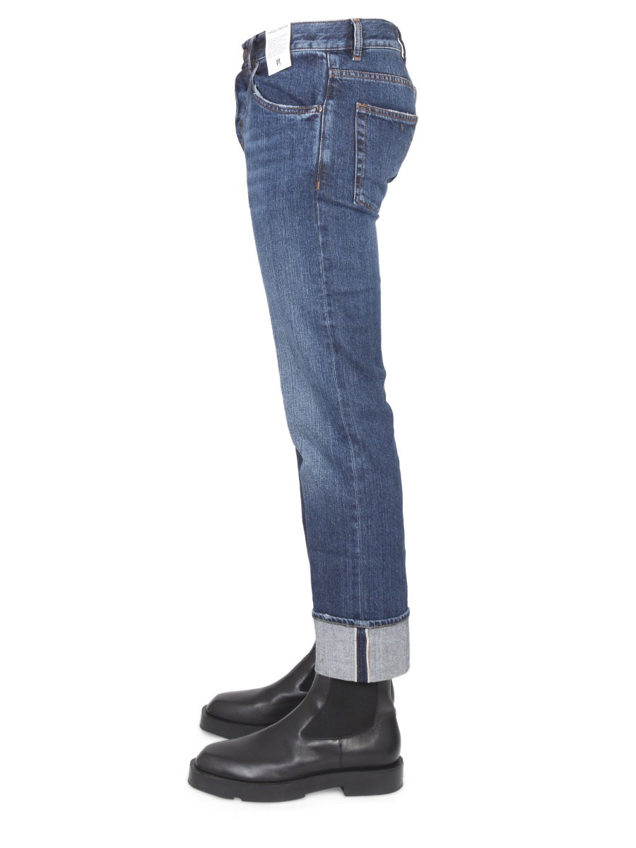 PT TORINO Trendy Men's Jeans with Button and Zipper Closure