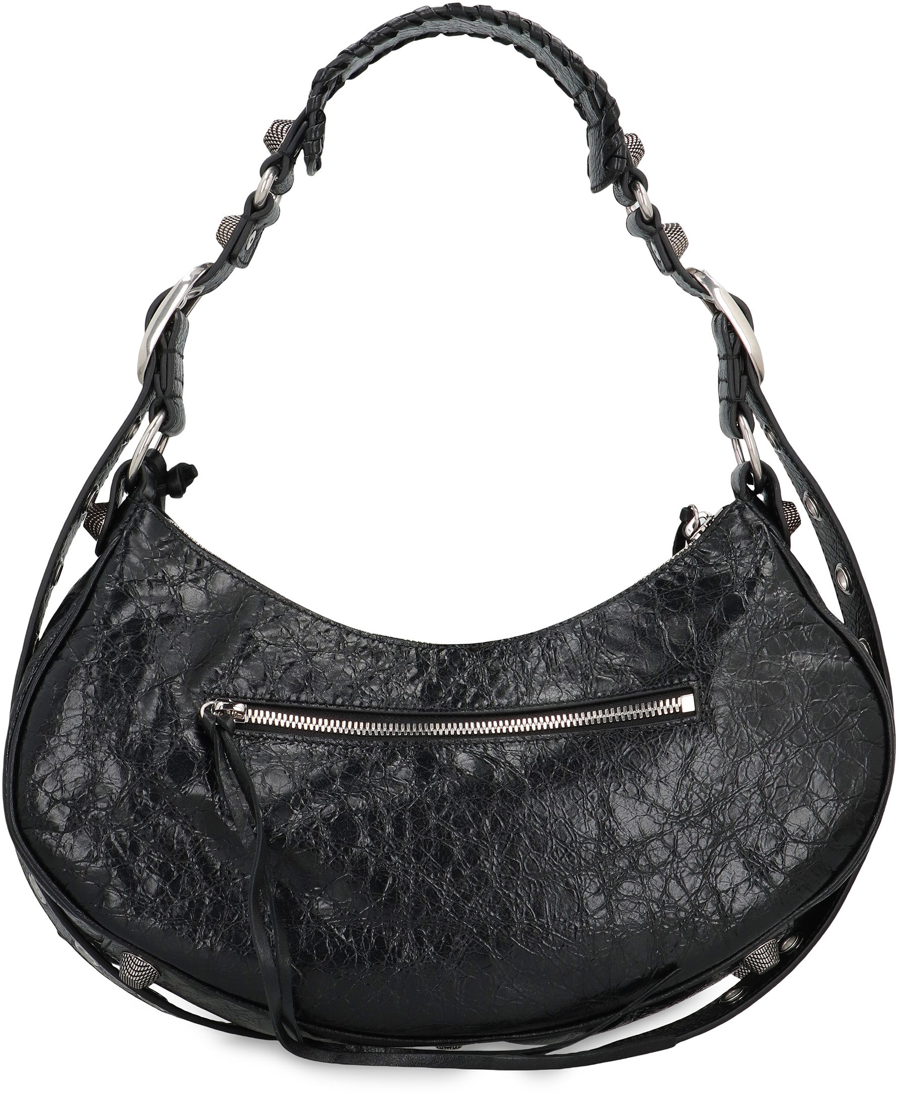 BALENCIAGA Mini Leather Shoulder Handbag - Le Cagole XS