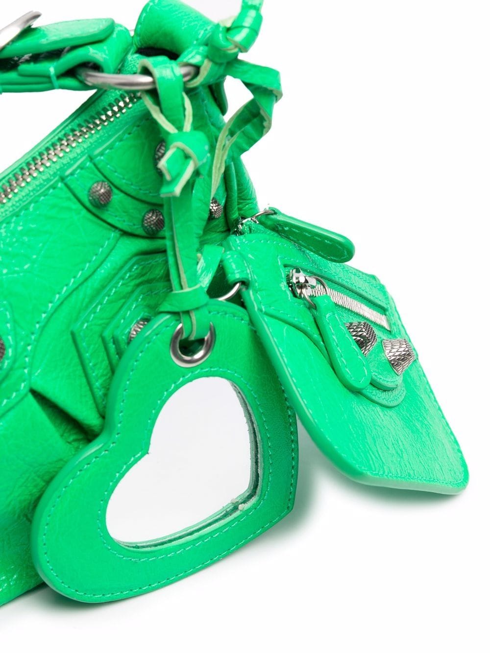 BALENCIAGA Mini Nappa Leather Le Cagole S Shoulder Handbag