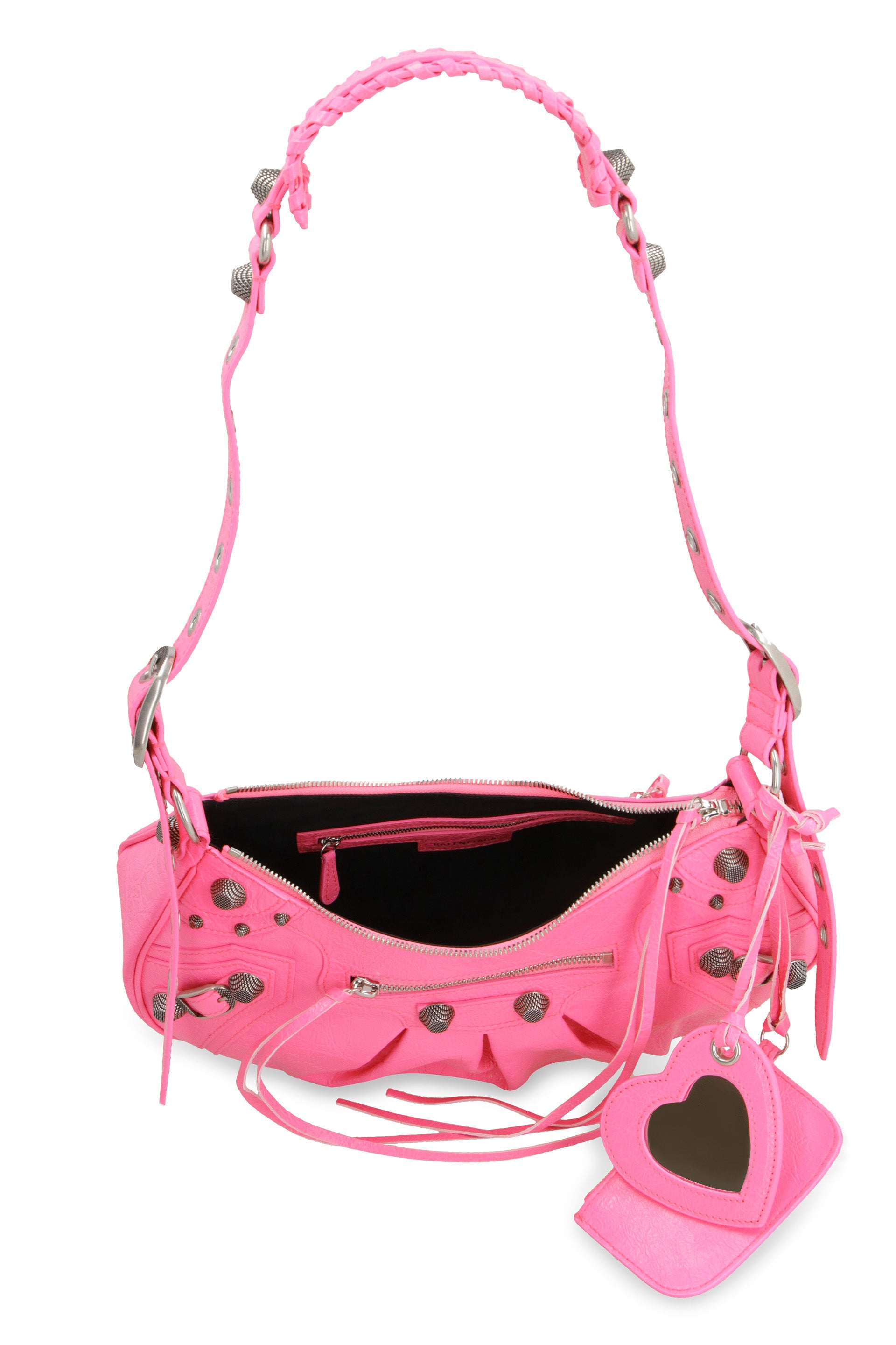 BALENCIAGA Mini Nappa Leather Shoulder Handbag