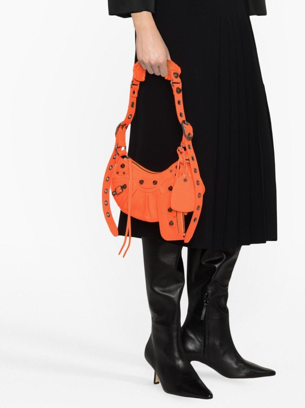 BALENCIAGA Mini Nappa Leather Le Cagole XS Shoulder Handbag