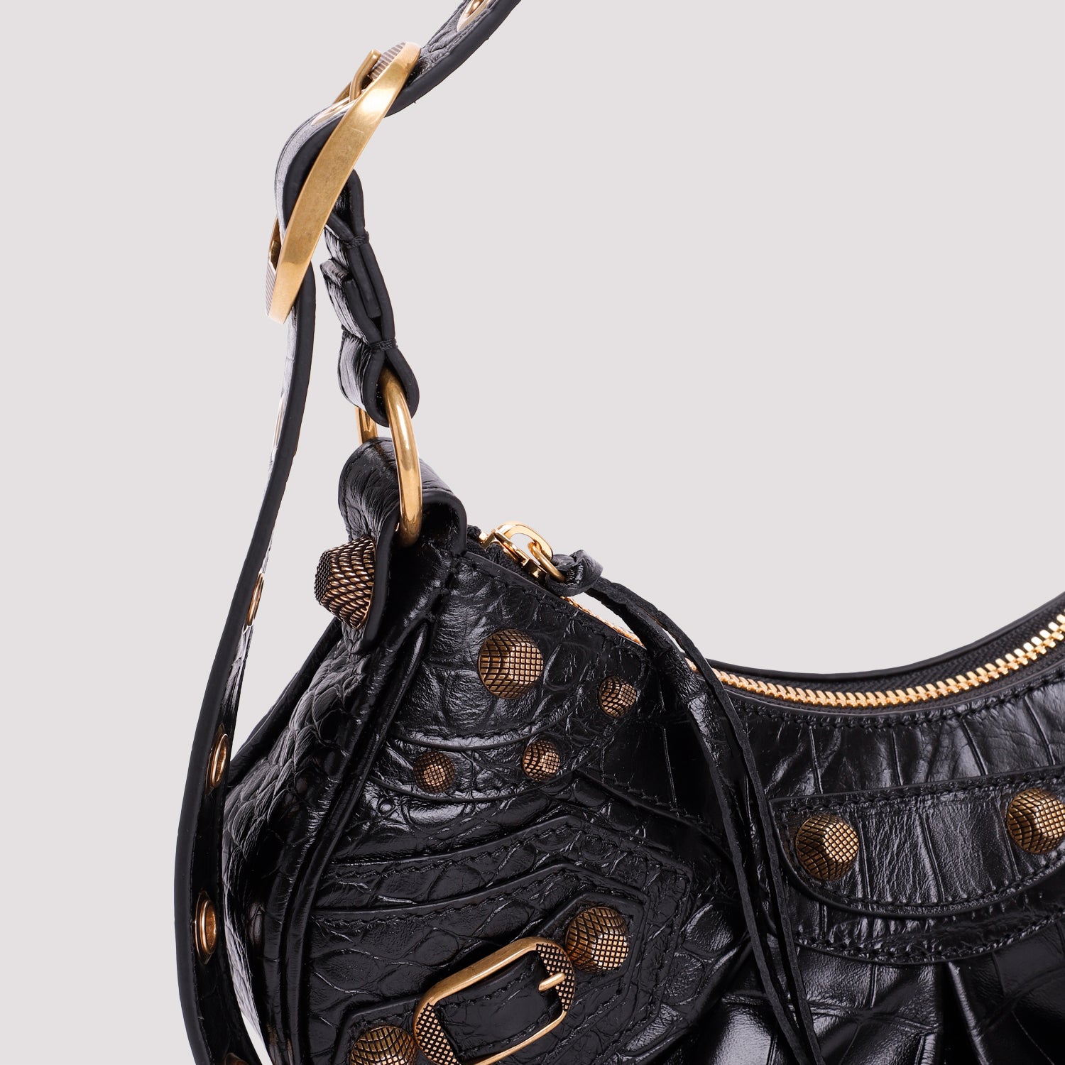 BALENCIAGA Mini Leather Le Cagole XS Shoulder Handbag