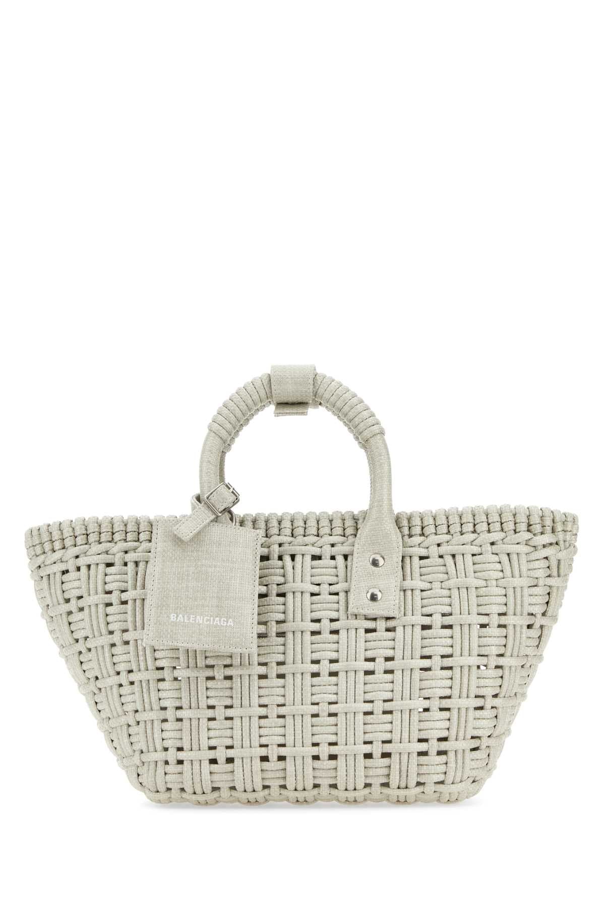 BALENCIAGA Mini Raffia Bistro Handbag