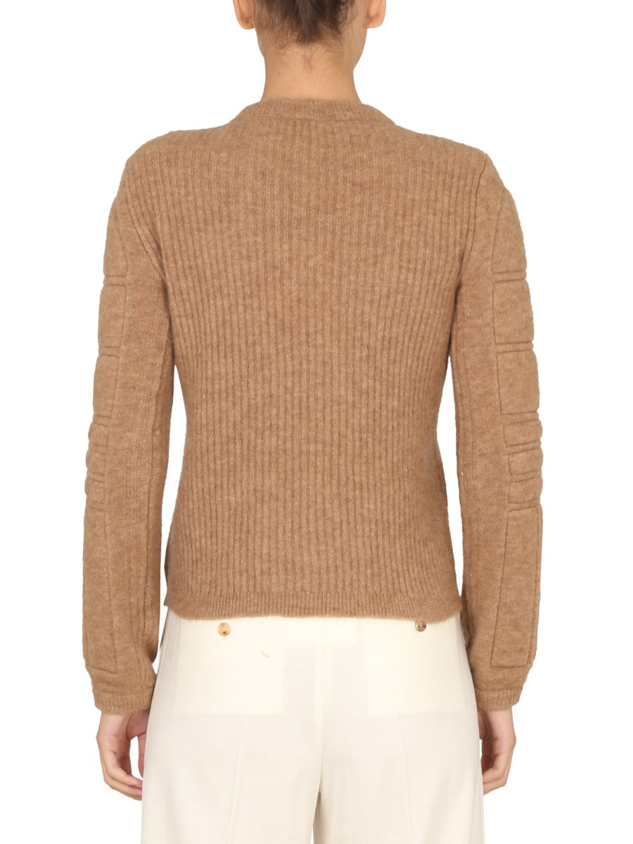 MAX MARA Luxurious Mohair Yarn Knit Sweater