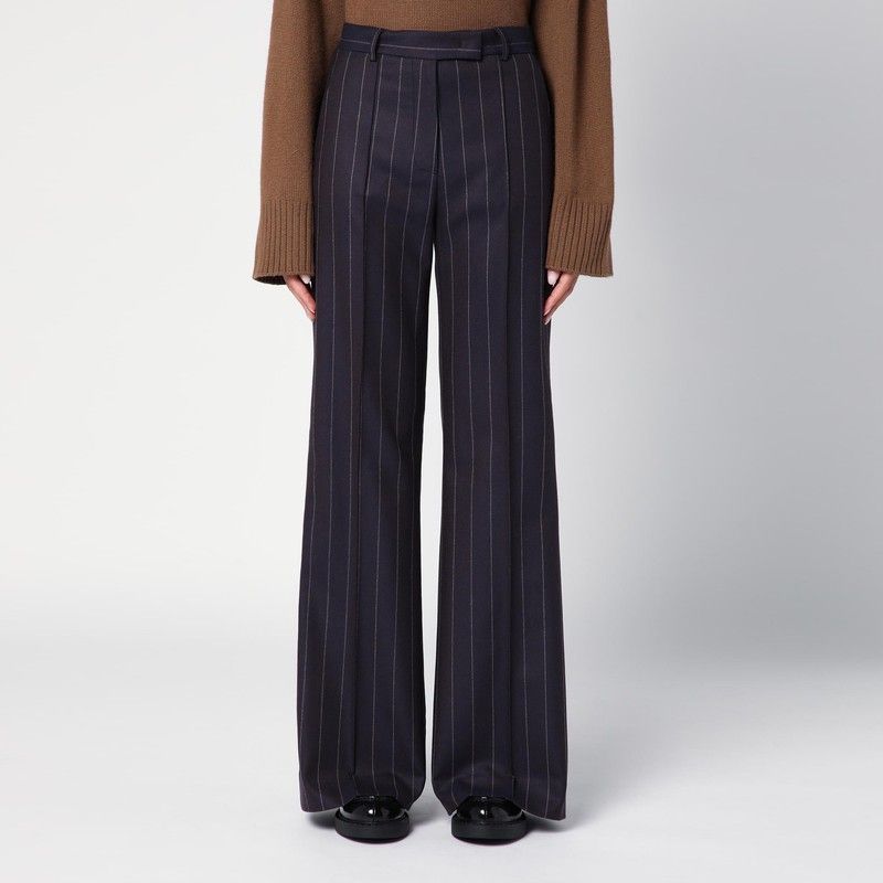 QUELLEDUE Wool-Blend Pinstripe Trousers
