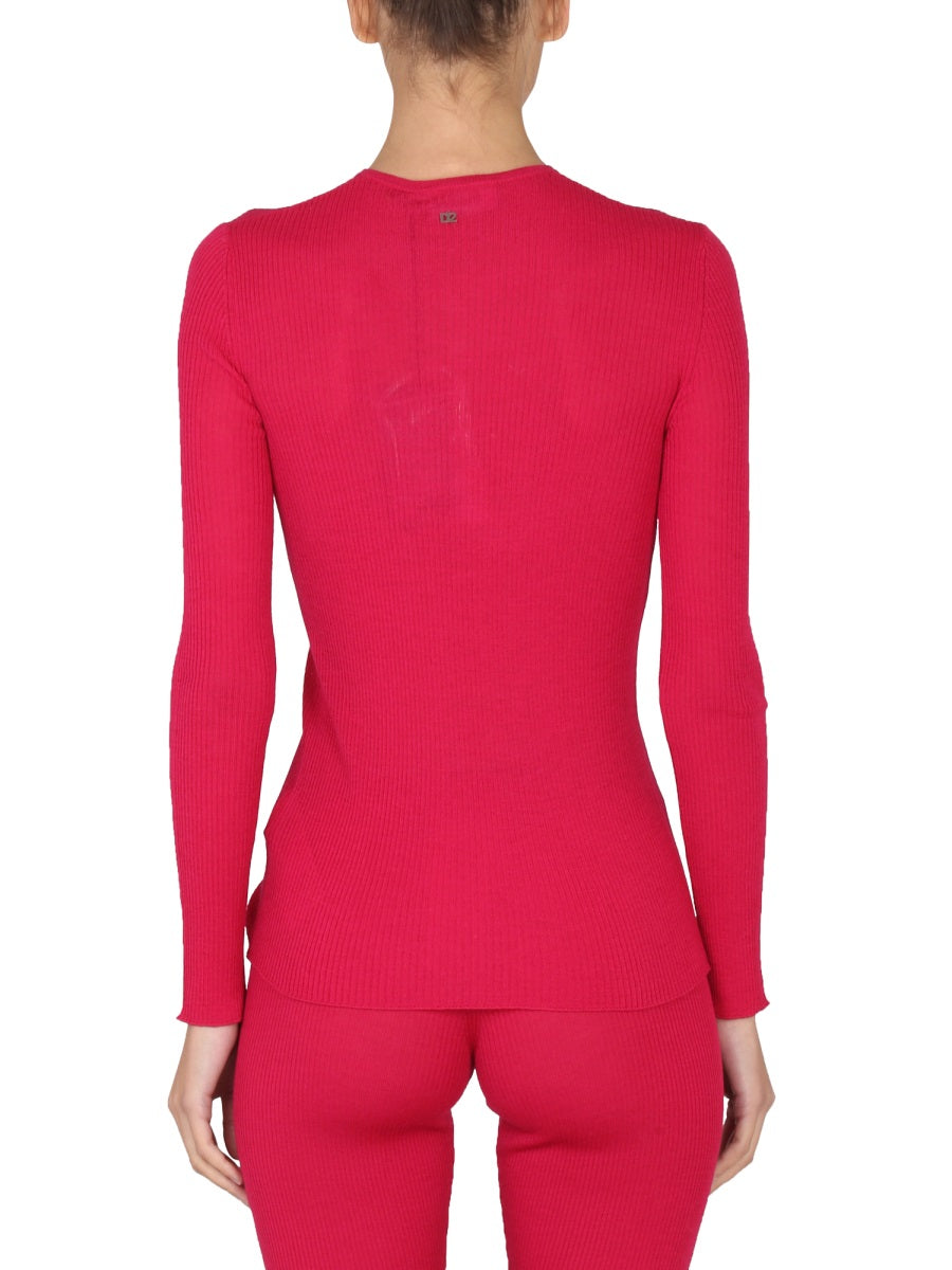 DSQUARED Women’s Slim Fit V-Neck Sweater