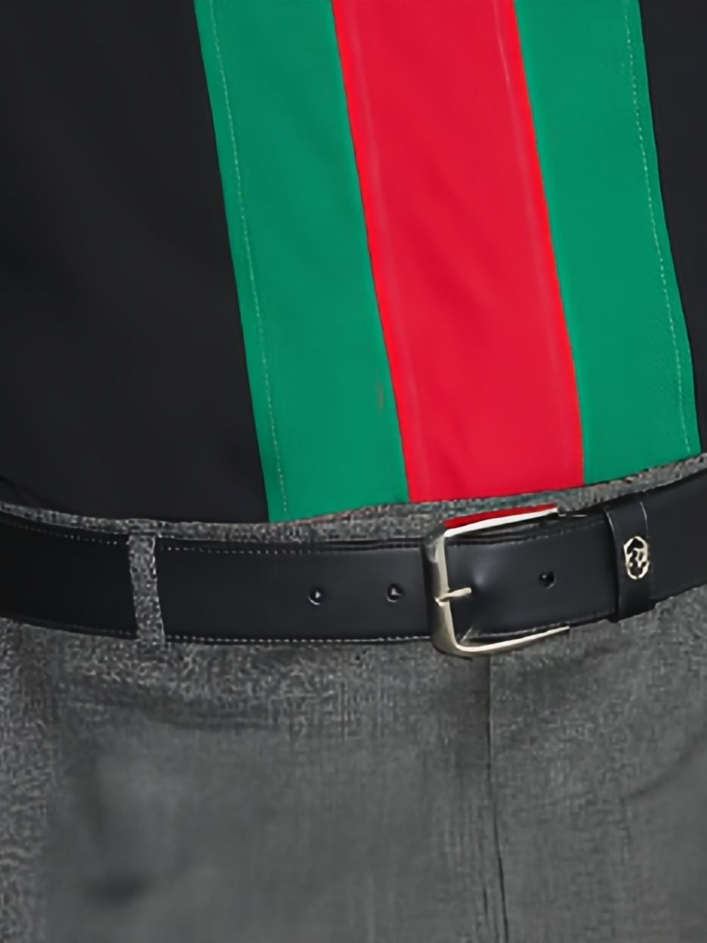 GUCCI Interlocking G Leather Belt - Men's