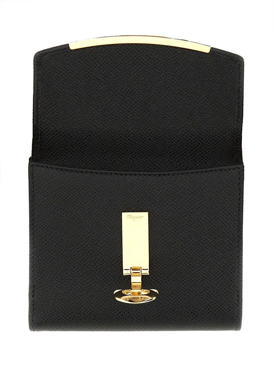 Ferragamo Mini Gancini Hook Wallet