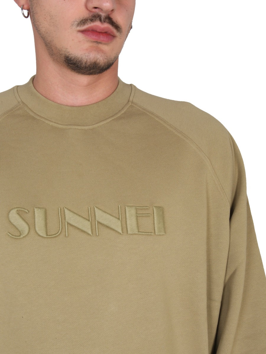 SUNNEI Embroidered Logo Sweatshirt for Men