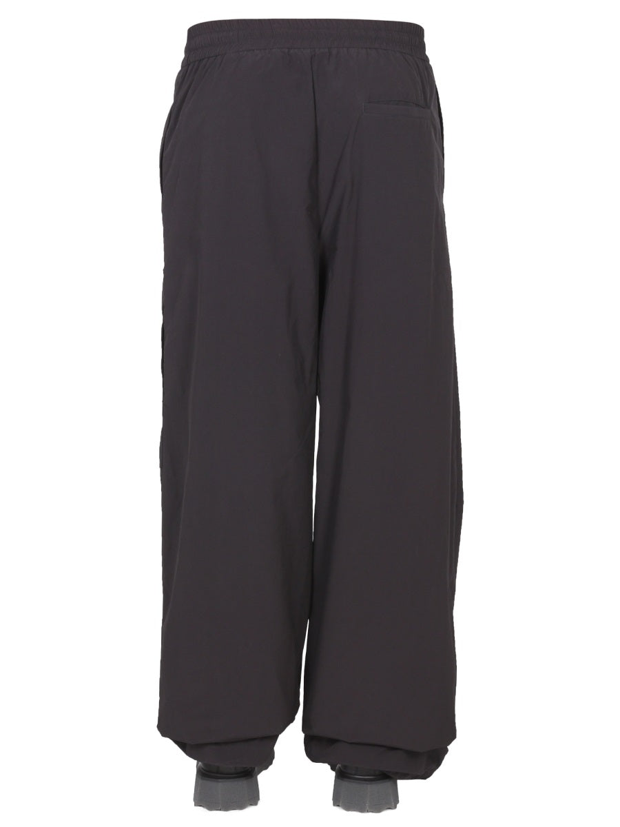 OFF-WHITE Wide Leg Trousers with Elastic Waistband