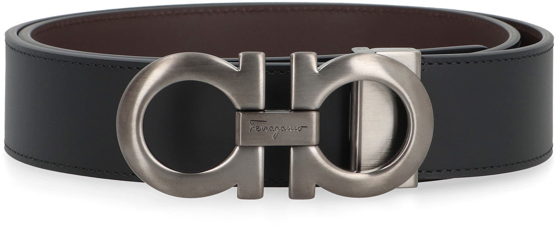 Ferragamo Reversible Leather Belt - 3.5 cm Height