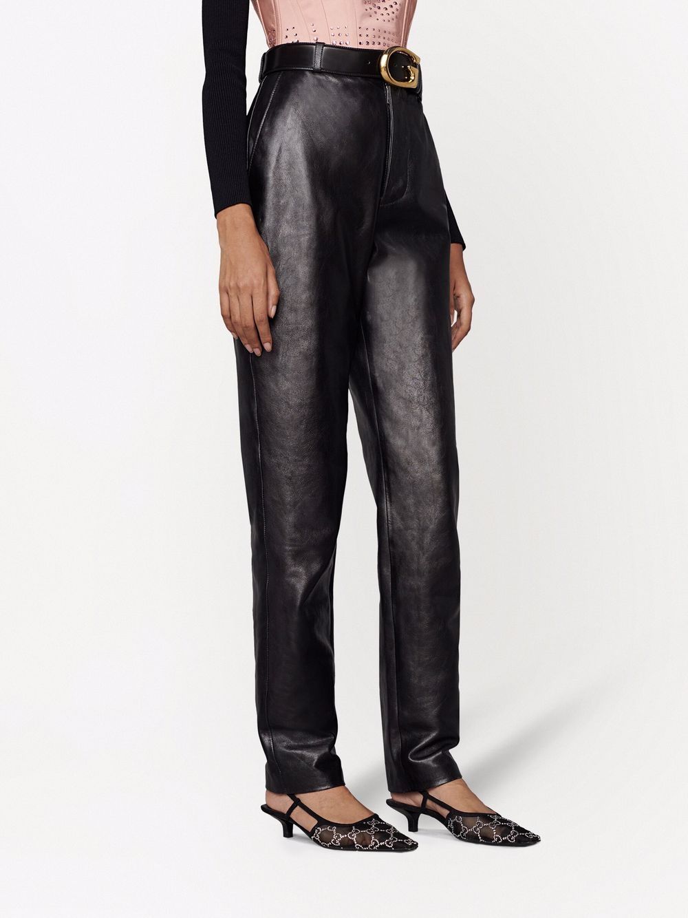 GUCCI Crystal Embellished Slingback Pumps