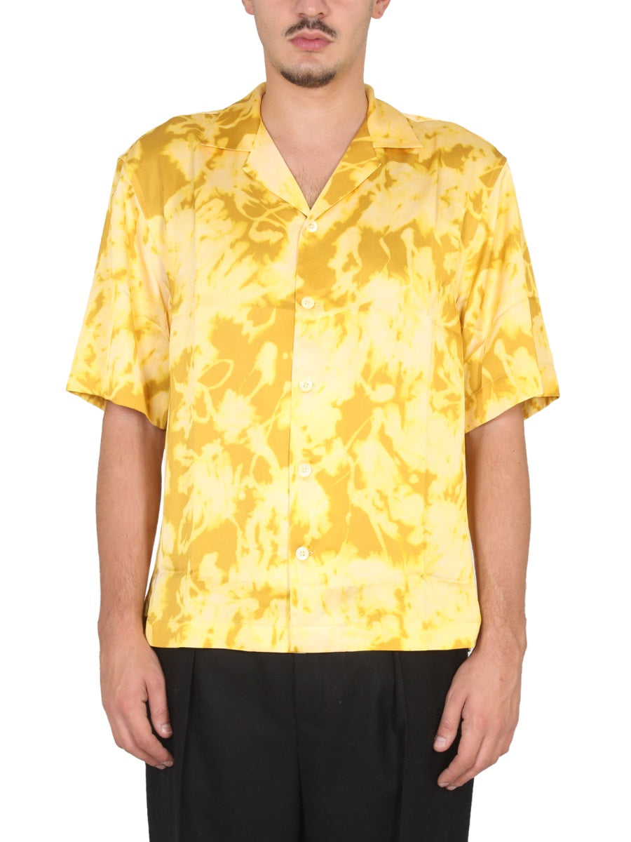 DRIES VAN NOTEN Floral Print Field Collar Shirt