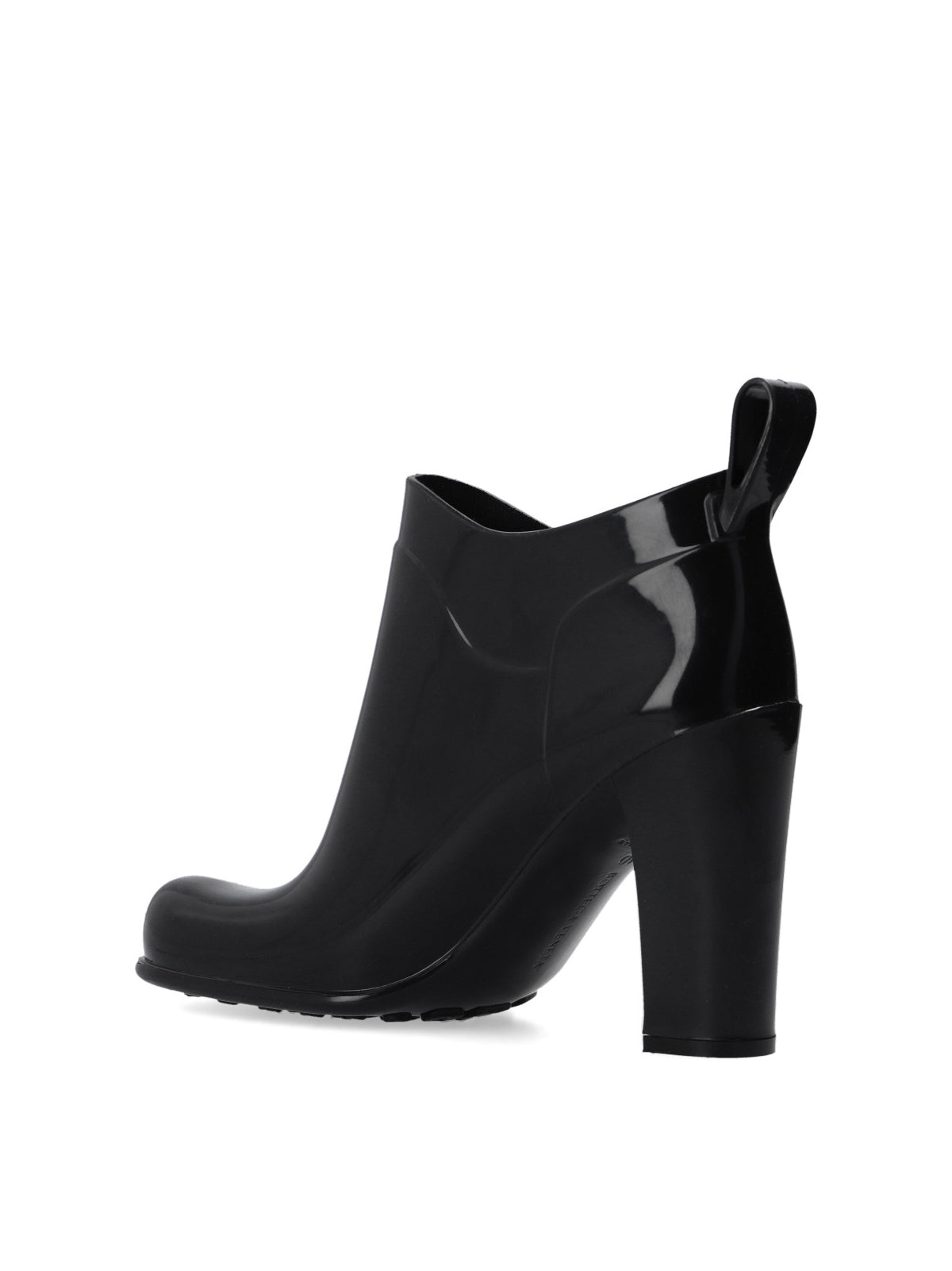 BOTTEGA VENETA Square Toe Ankle Boots with Logo and 9 cm Heel