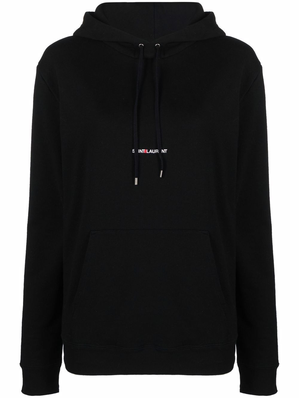 SAINT LAURENT Logo Cotton Hoodie - Women