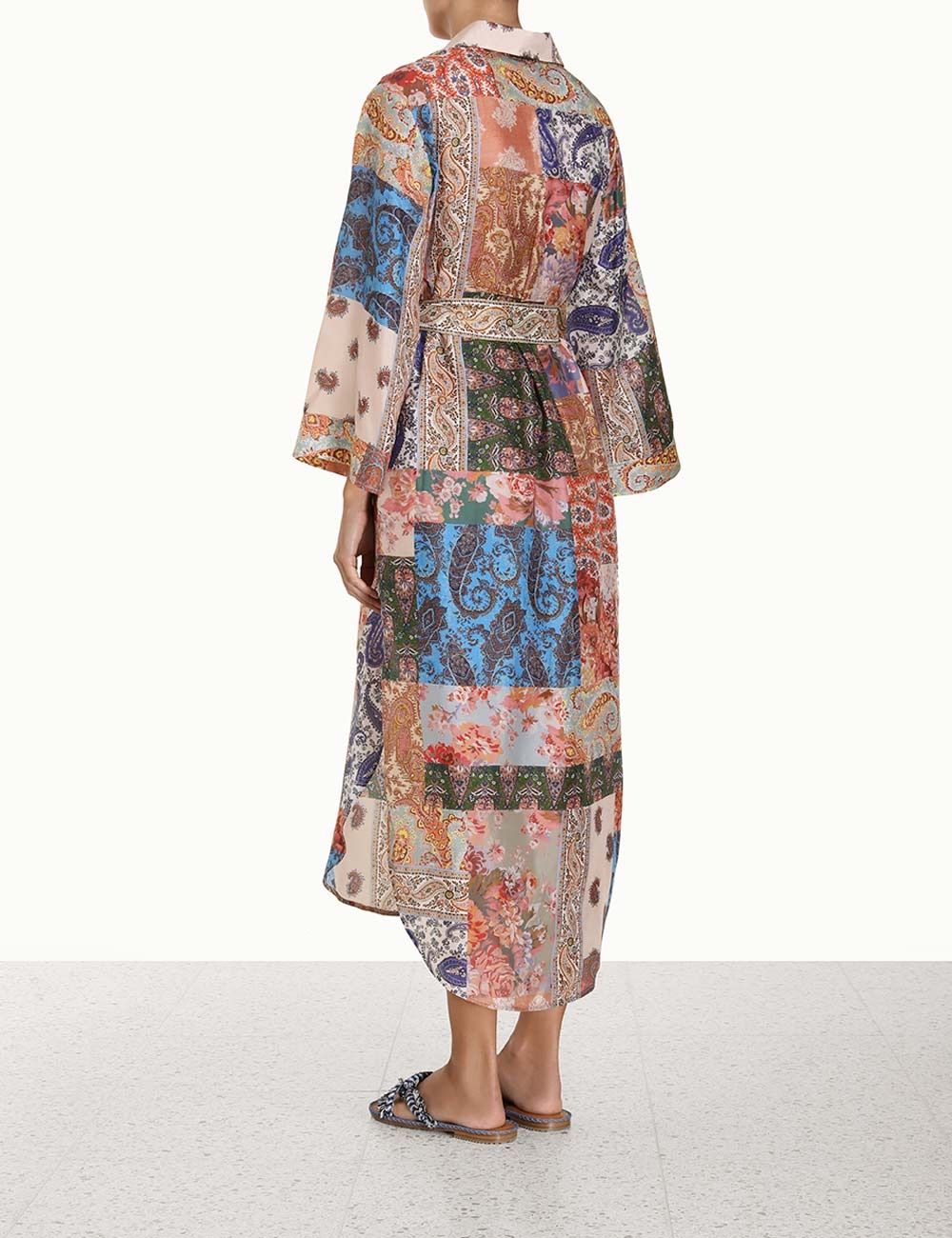 ZIMMERMANN Devi Midi Shirt Dress for Women - Fall/Winter 2023