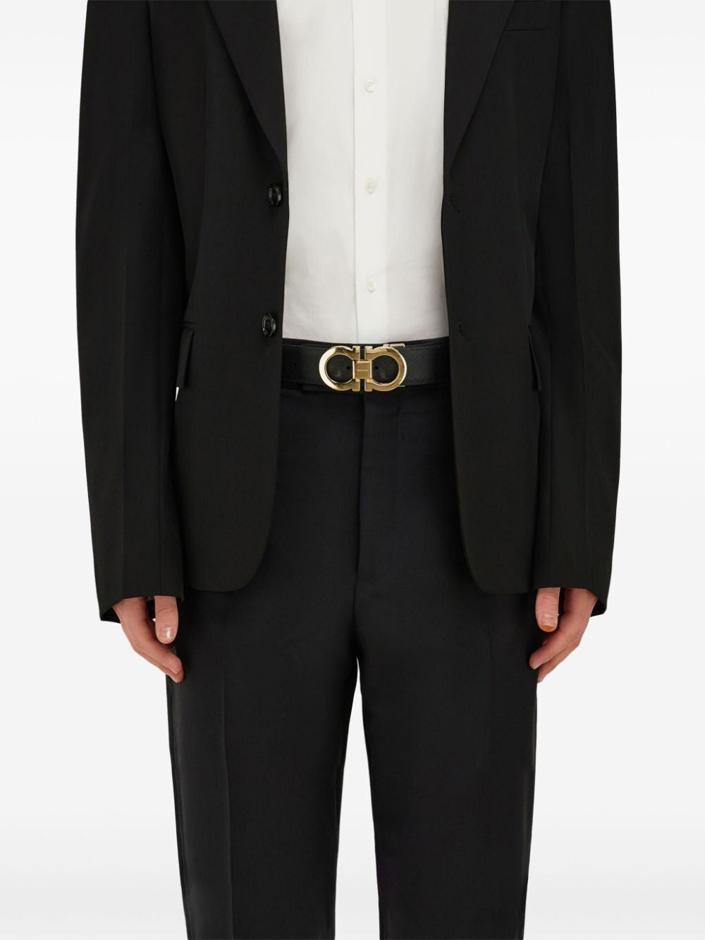 Ferragamo Reversible & Adjustable Gancini Hook Belt