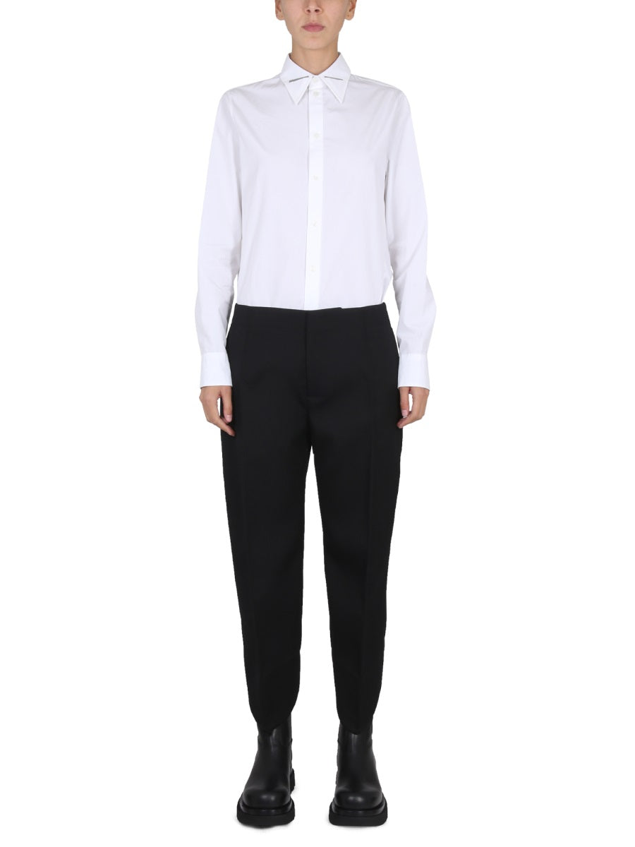 BOTTEGA VENETA Classic Point Collar Women's Shirt