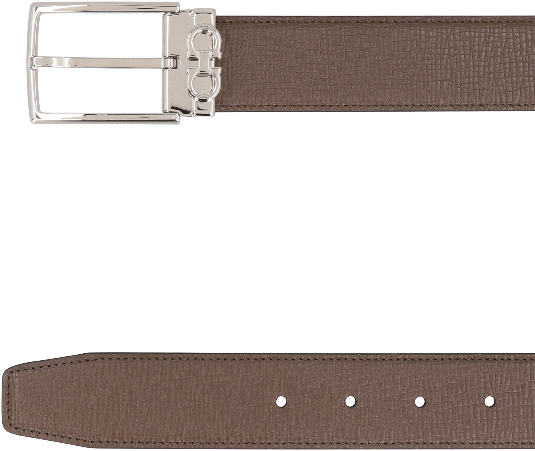 Ferragamo Reversible Leather Belt - 3.5 cm Height
