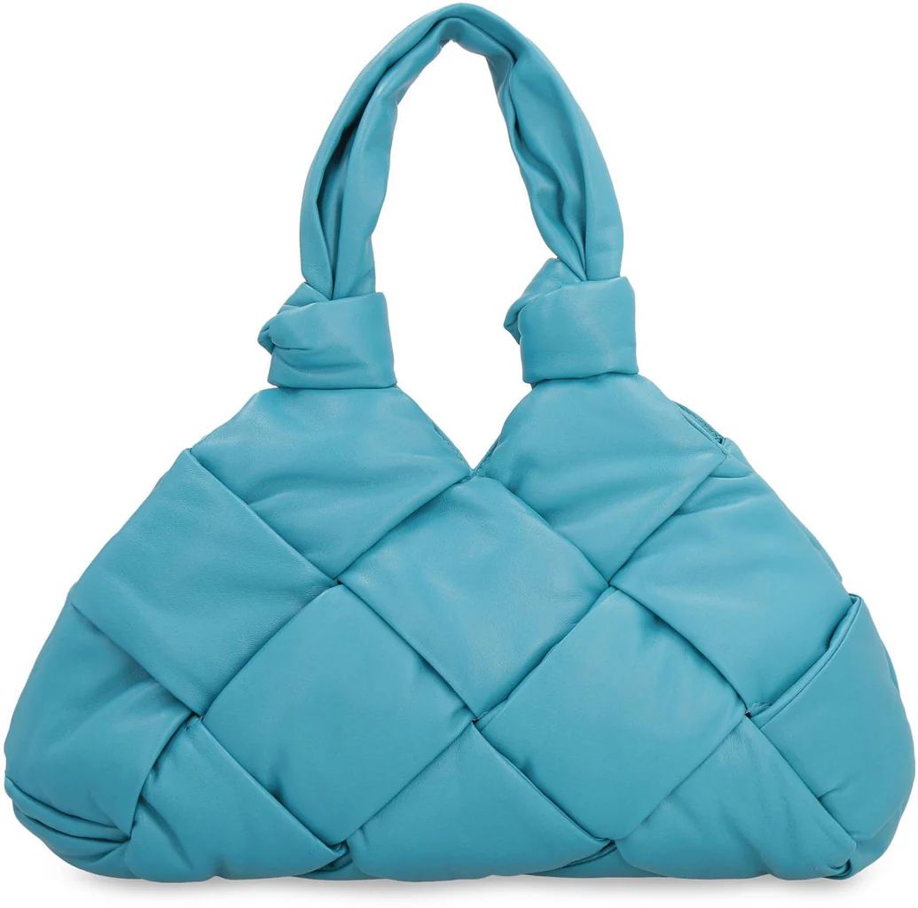 BOTTEGA VENETA Padded Lock Mini Leather Shoulder Handbag