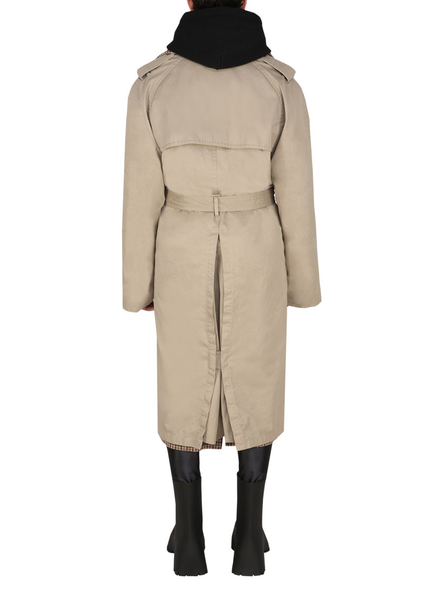 BALENCIAGA Reversible Oversized Trench Jacket for Men