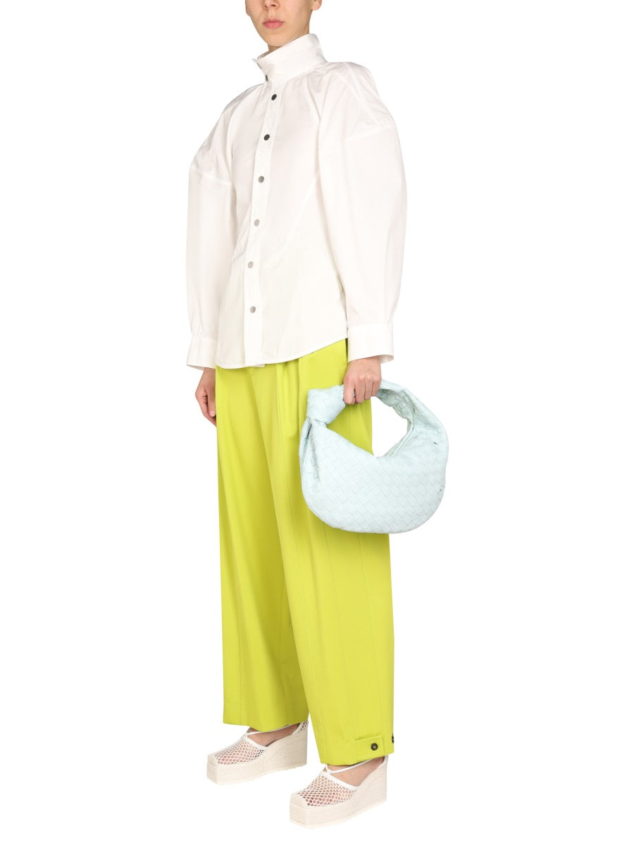 BOTTEGA VENETA Relaxed Fit Shirt with High Neck Design