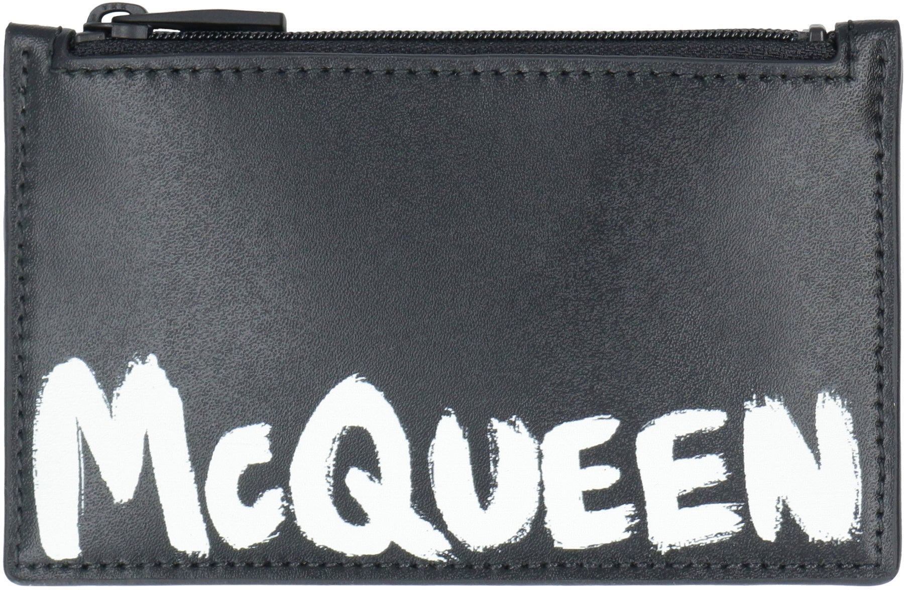 ALEXANDER MCQUEEN Mini Leather Card Holder for Men