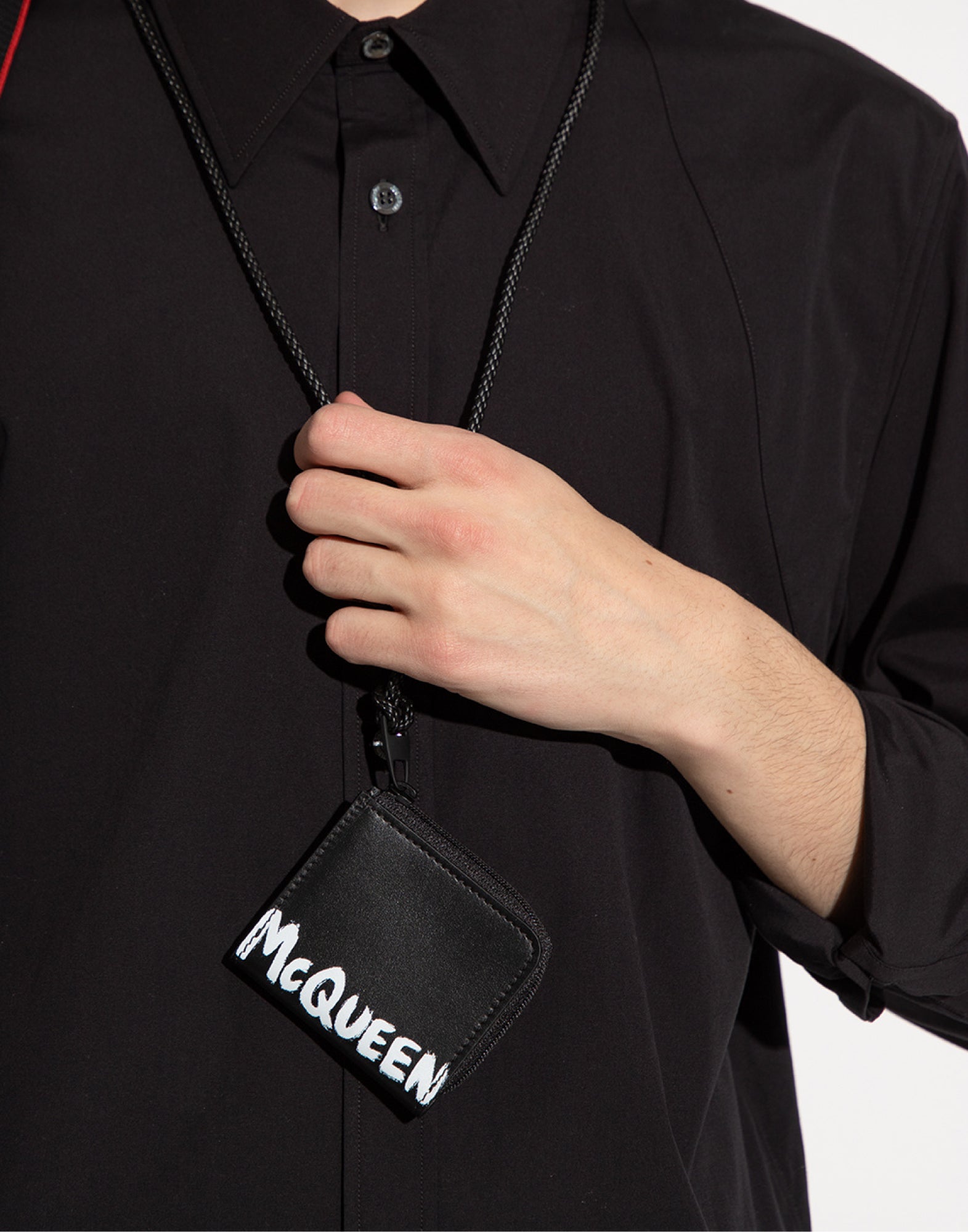 ALEXANDER MCQUEEN Mini Graffiti Logo Wallet