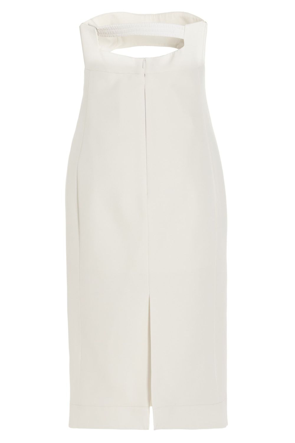 SAINT LAURENT Strapless Cut Out Midi Dress