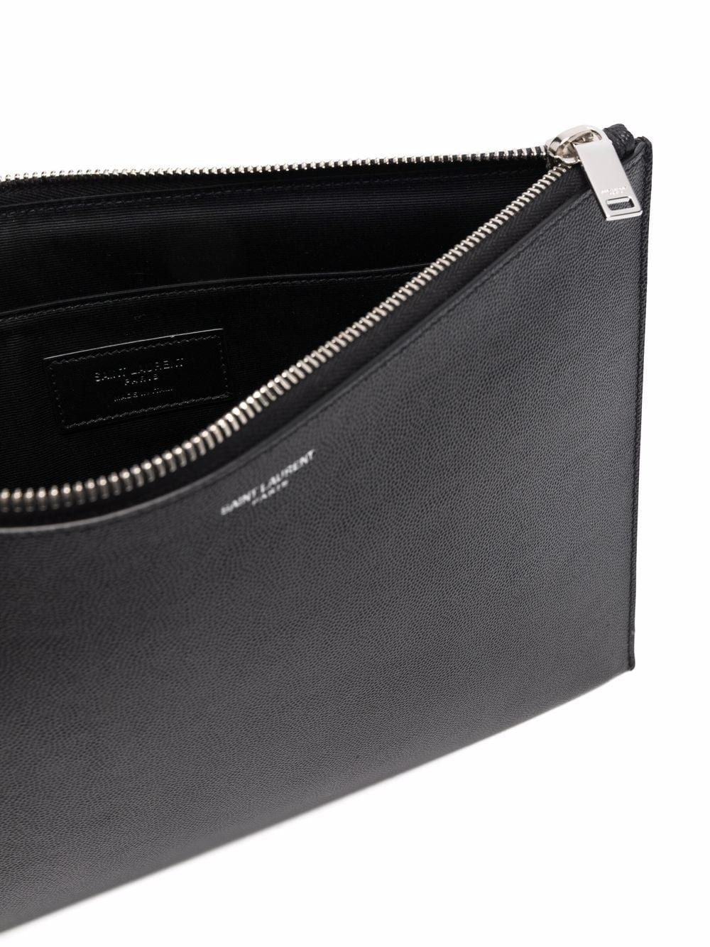 SAINT LAURENT Tablet Holder in Grain Leather