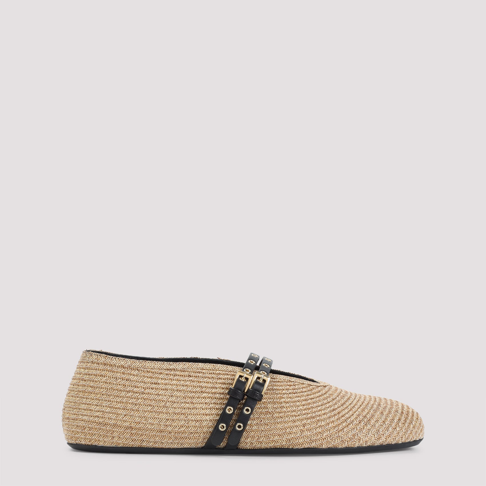 ALAÏA Crafted Paper Straw Ballerinas for Men