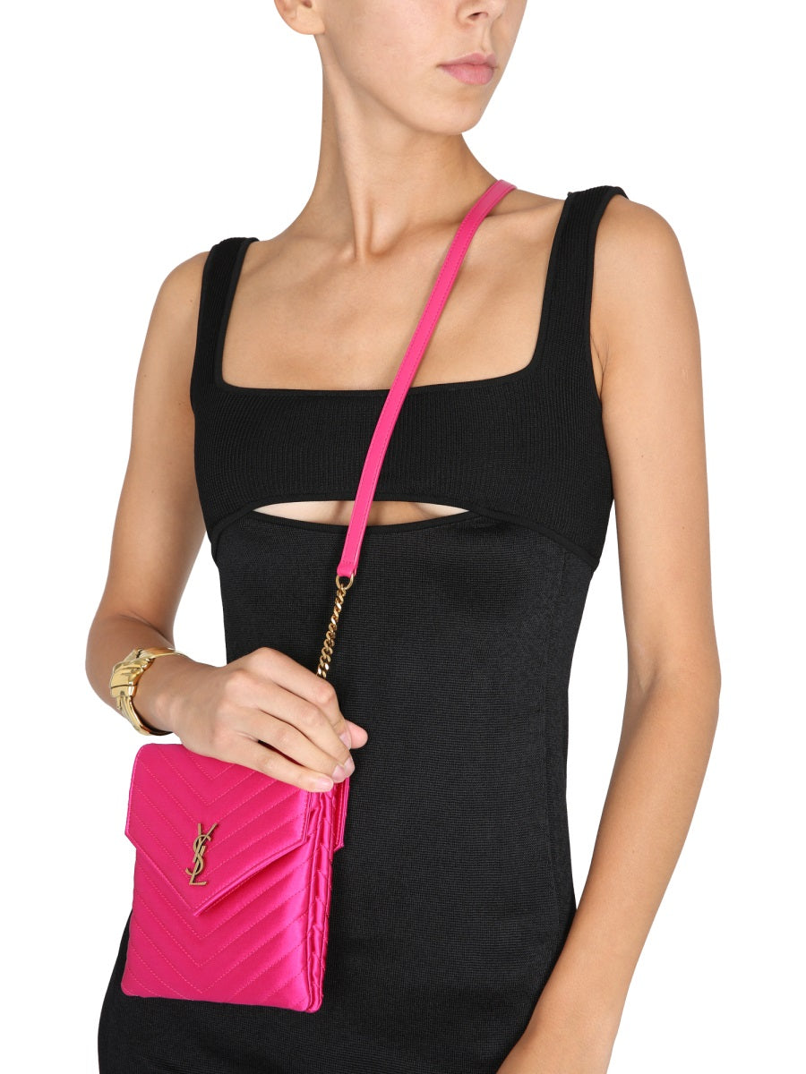 SAINT LAURENT Elegant Short Viscose Mini Dress with Square Neckline