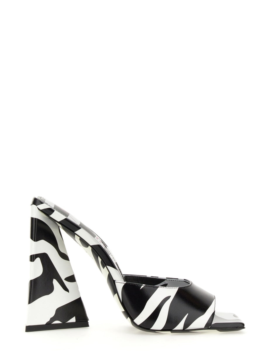 THE ATTICO Pyramid Heel Sandals with Luxurious Leather - 11.5 CM