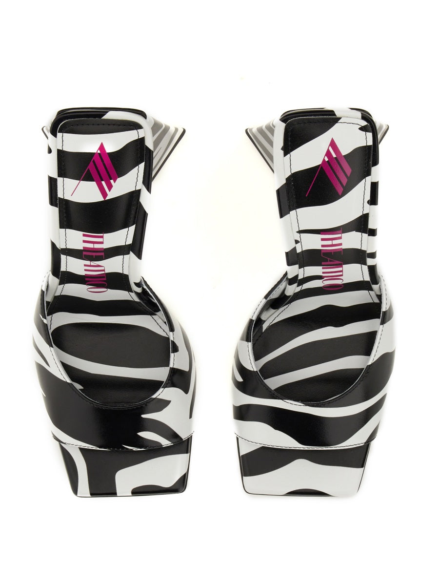 THE ATTICO Pyramid Heel Sandals with Luxurious Leather - 11.5 CM
