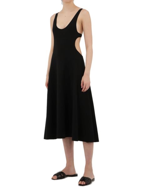 SAINT LAURENT Sleeveless Cut-Out A-Line Dress in Size S