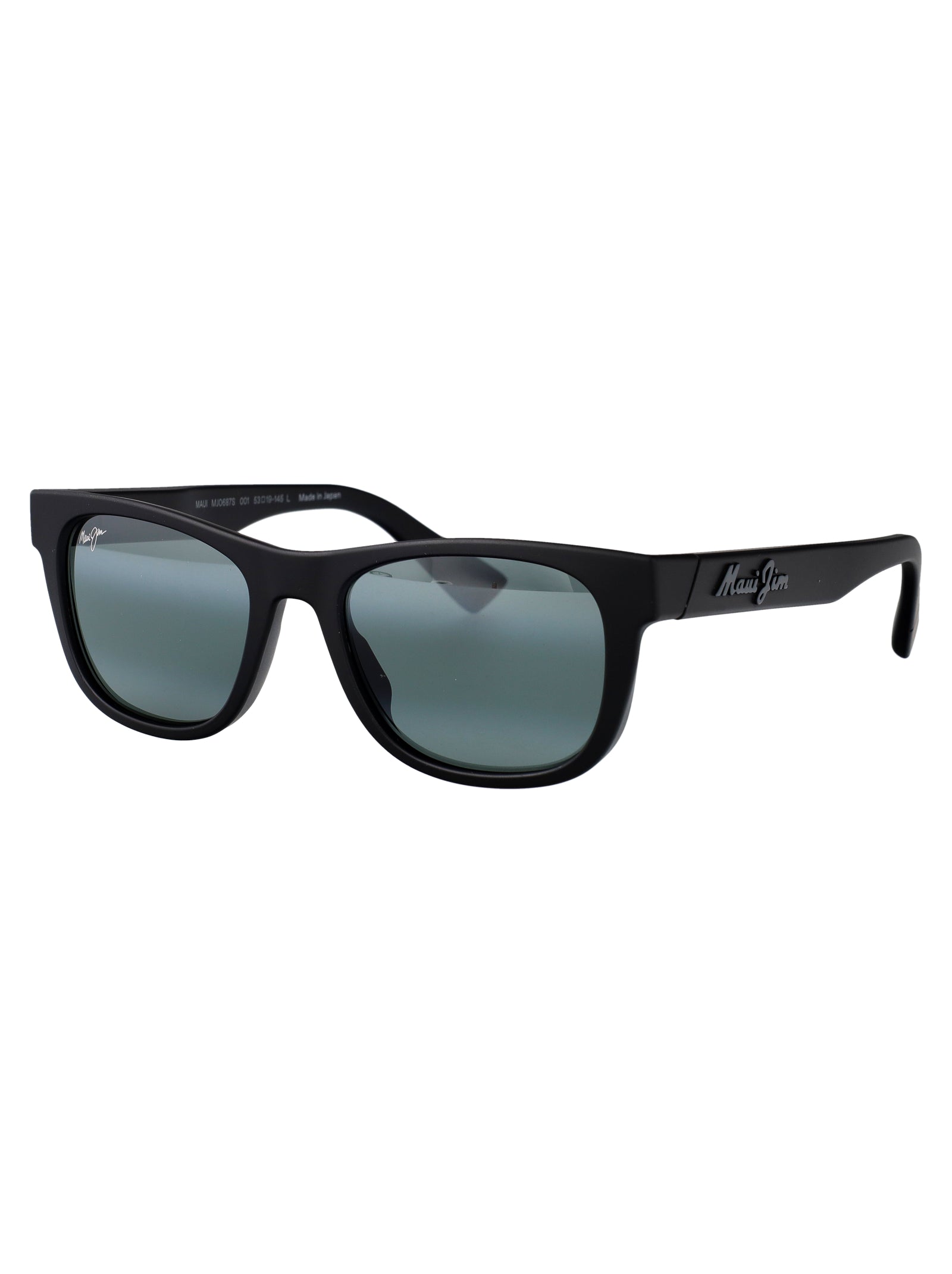 MAUI JIM Unisex Matte Black Nylon Sunglasses