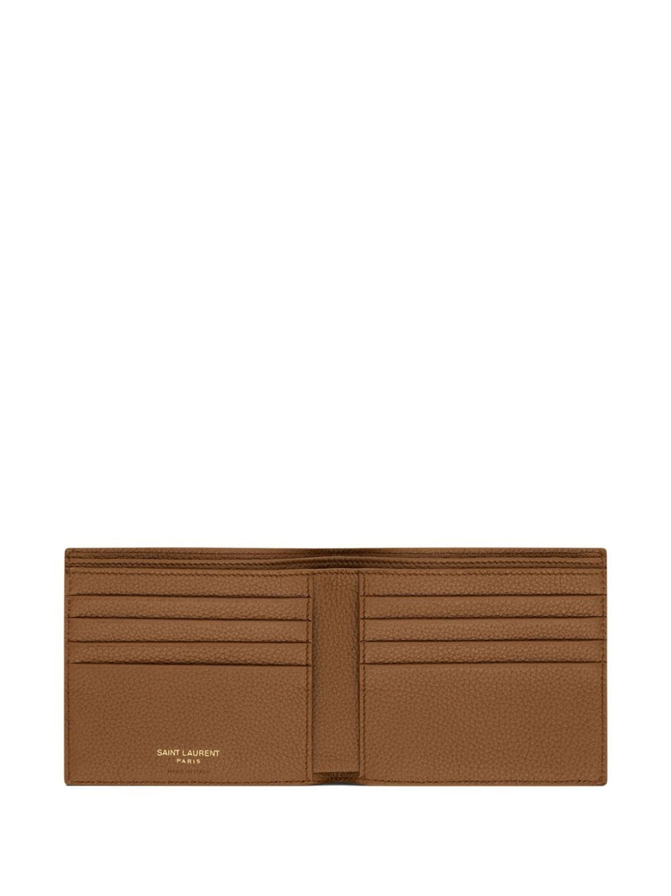 SAINT LAURENT Mini Leather Wallet & Card Holder