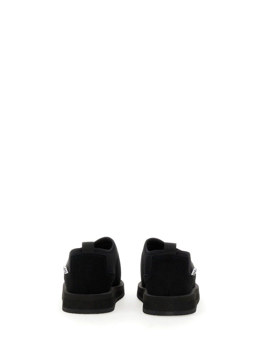 SUICOKE Men's Mini Suede Sneakers with 2 CM Sole