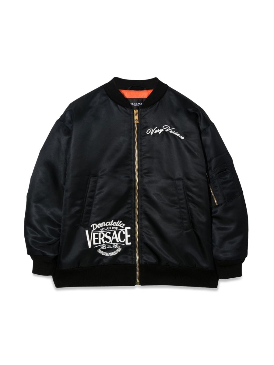 VERSACE Mini Embroidered Bomber Jacket