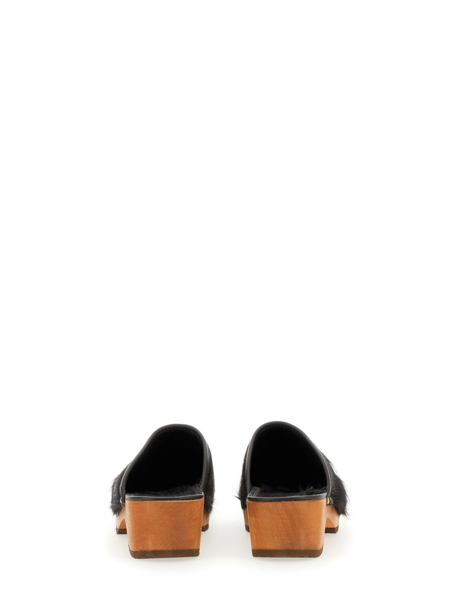 JEJIA Teddy Sandals with 5.5 cm Heel Height