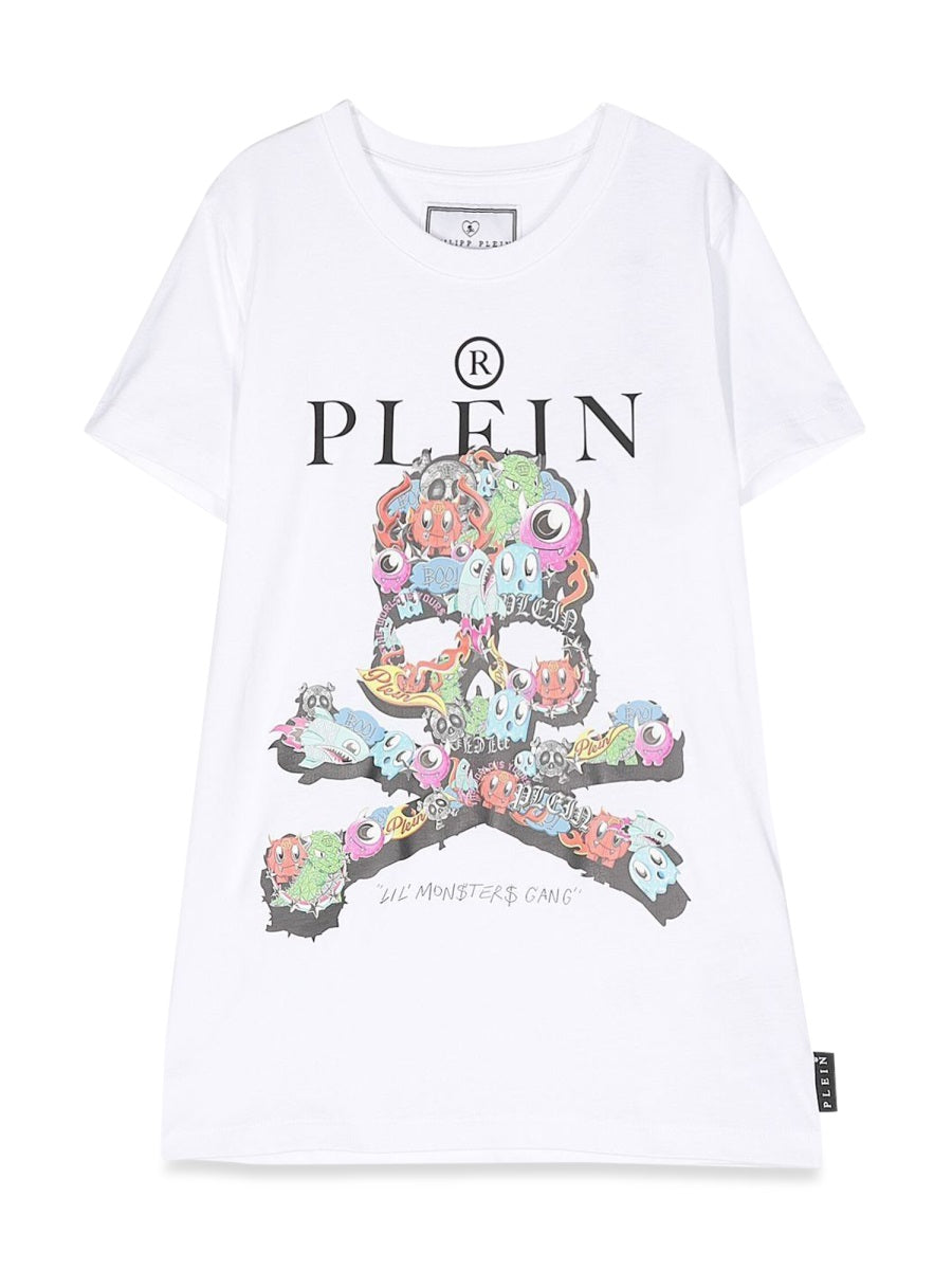 PHILIPP PLEIN Maxi Skull Graphic T-Shirt for Boys