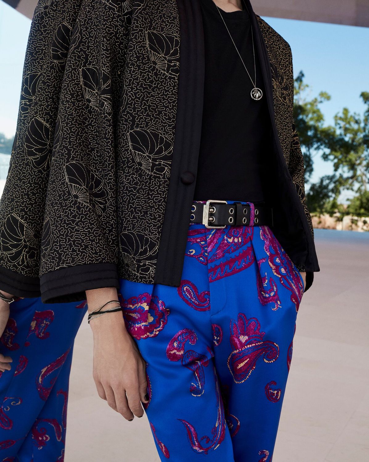 SAINT LAURENT Cashmere Degrade Pants for Men