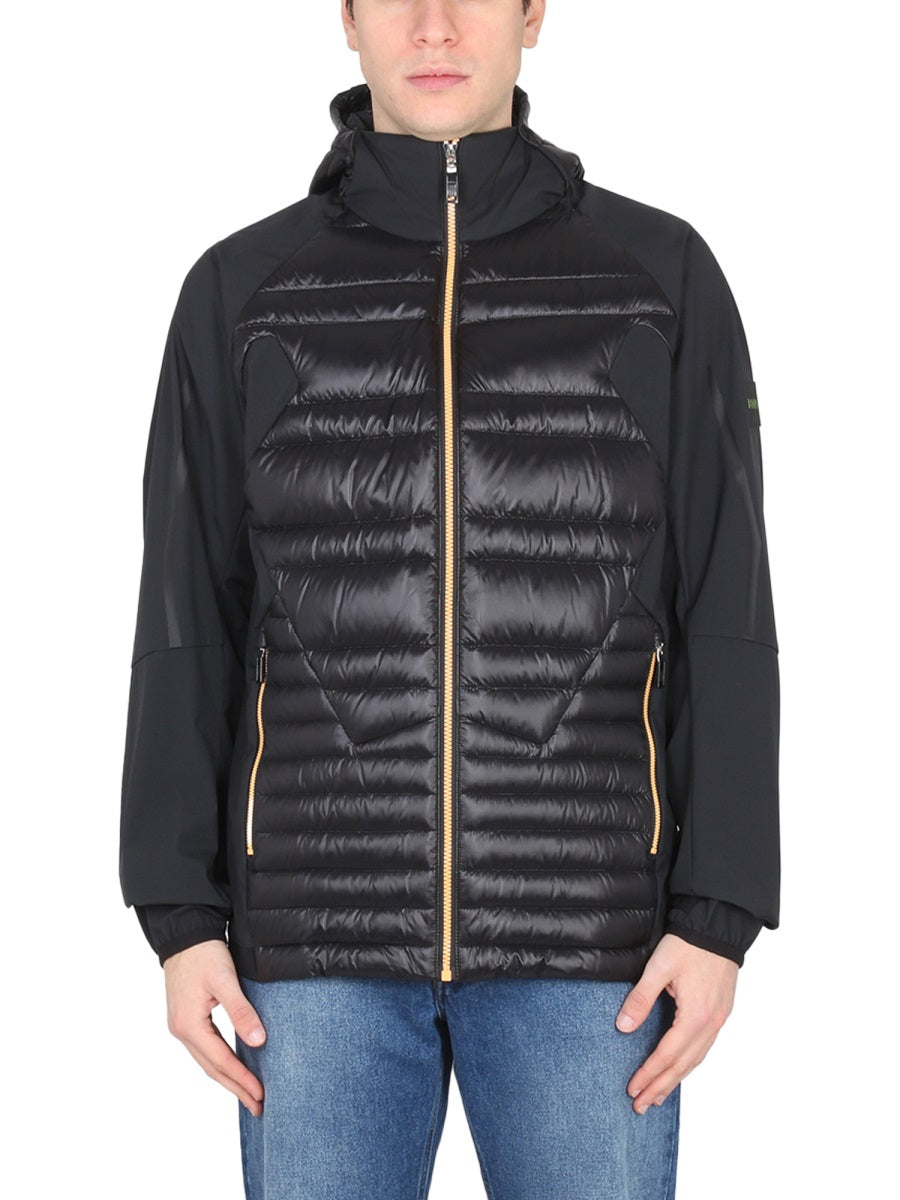 BOSS Men's Hooded Jacket with Drawstring