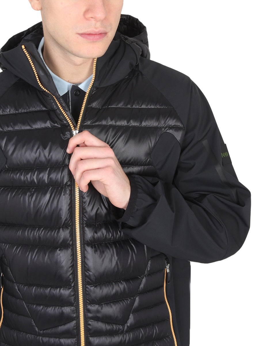 BOSS Men's Hooded Jacket with Drawstring