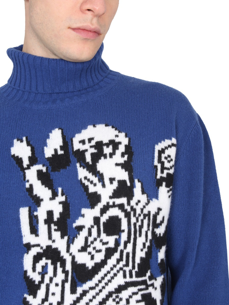 ETRO Inlaid Jacquard Turtleneck Sweater - Regular Fit