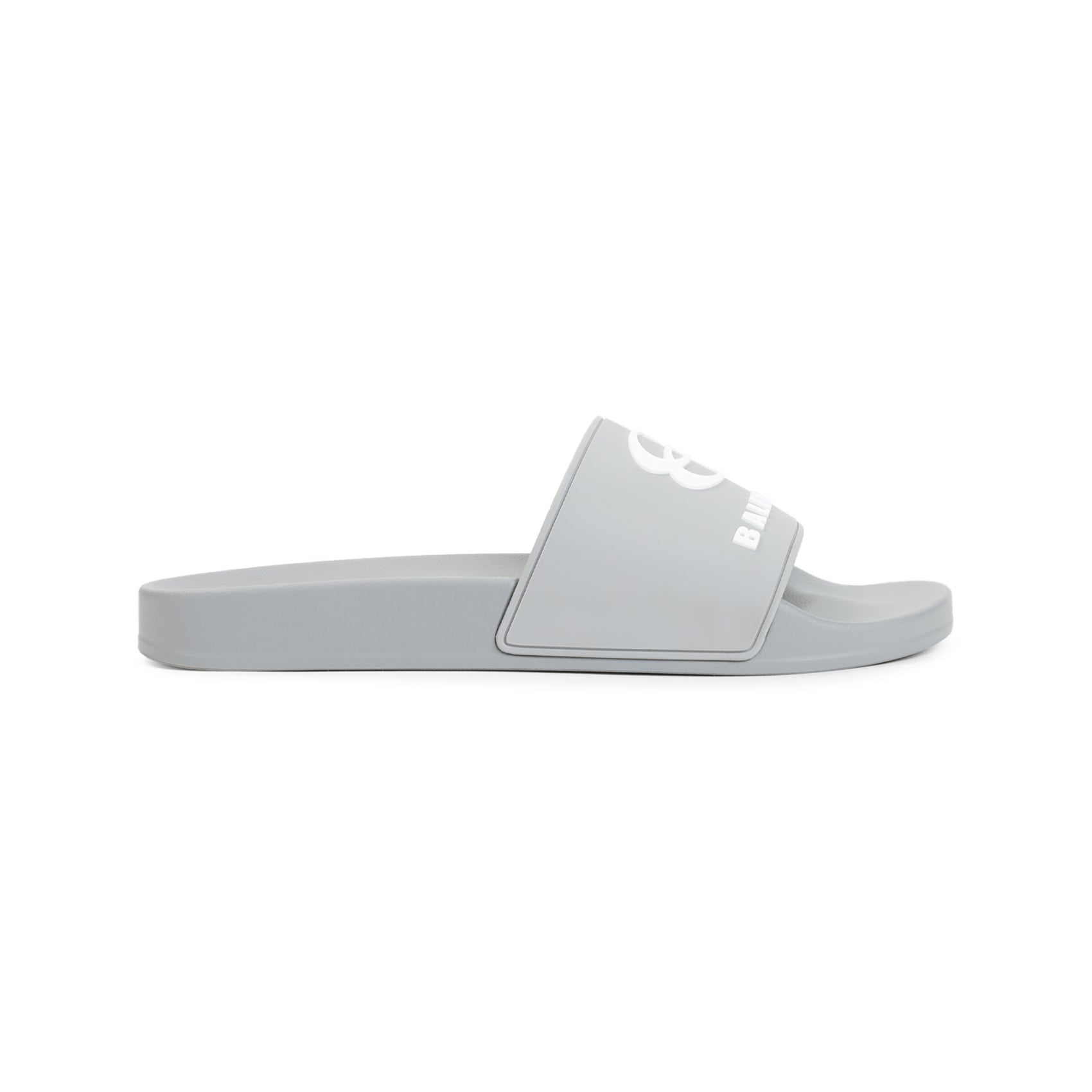 BALENCIAGA Smooth Rubber Unity Logo Sandals for Men