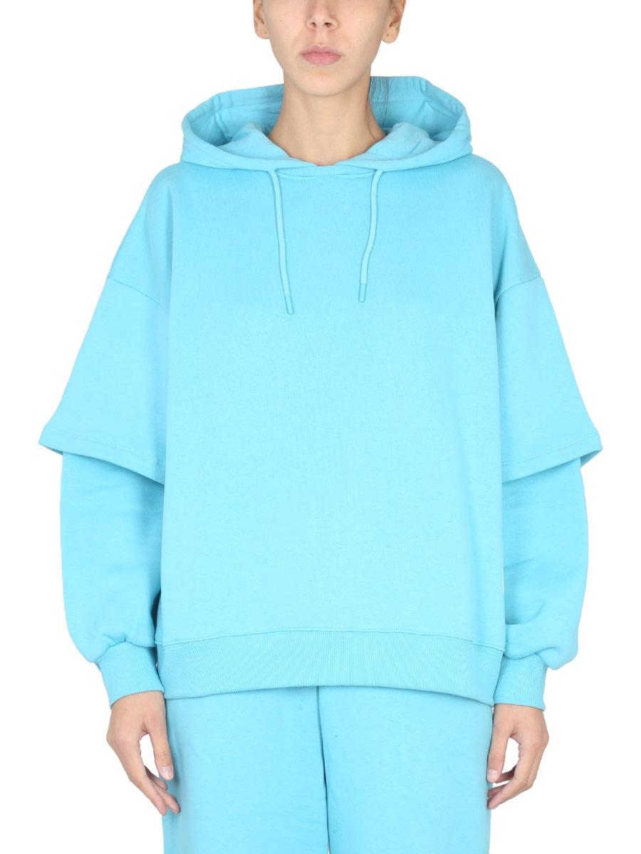 ROTATE BIRGER CHRISTENSEN Amalie Mini Sweatshirt with Hood and Drawstring